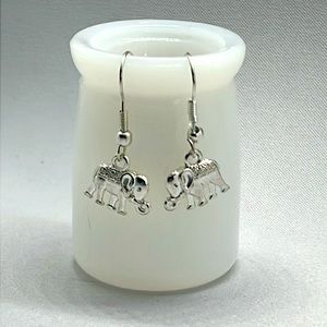Elephant dangle earrings